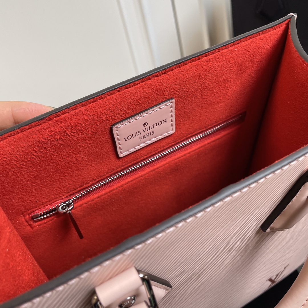 高仿LV路易威登M58660粉色Sac Plat BB風琴包