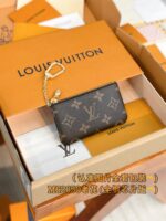 頂級原單高仿LV路易威登M62650鑰匙零錢包 老花
