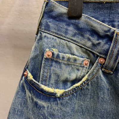 原單Balenciaga巴黎世家新款塗層刷蠟闊腿牛仔褲