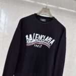 高仿Balenciaga巴黎世家新款黑色衛衣男女同款
