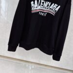 高仿Balenciaga巴黎世家新款黑色衛衣男女同款