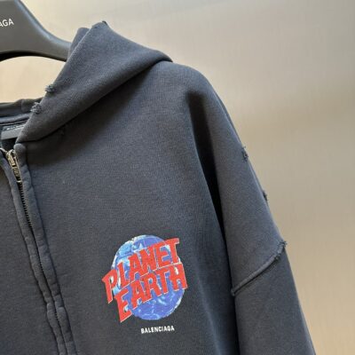 復刻Balenciaga巴黎世家新款地球連帽外套帽T