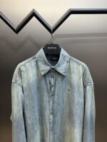 復刻Balenciaga巴黎世家新款街復古牛仔襯衫