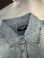 復刻Balenciaga巴黎世家新款街復古牛仔襯衫