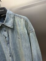 復刻Balenciaga巴黎世家新款街復古牛仔襯衫