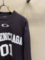 原單Balenciaga巴黎世家BASKETBALL SERIES黑色長袖T恤