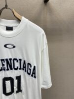 原單Balenciaga巴黎世家BASKETBALL SERIES白色廓形T恤