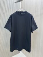 原單Balenciaga巴黎世家新款黑色刀割破壞背後字母圓領T