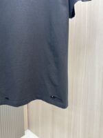 原單Balenciaga巴黎世家新款黑色刀割破壞背後字母圓領T