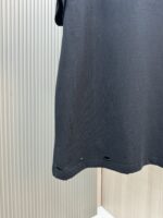 原單Balenciaga巴黎世家新款黑色刀割破壞背後字母圓領T
