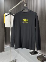 原單Balenciaga巴黎世家新款黑色長袖打底T恤