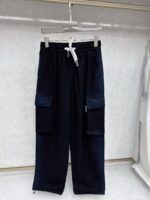 高仿Balenciaga巴黎世家新款男士黑色工裝褲