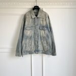 高仿Balenciaga巴黎世家新款高溫燙鑽水洗牛仔外套
