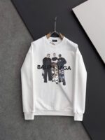 原單Balenciaga巴黎世家新款字母印花白色衛衣
