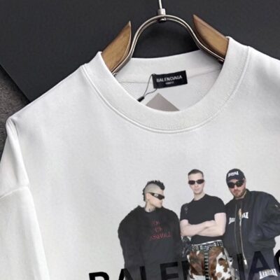 原單Balenciaga巴黎世家新款字母印花白色衛衣