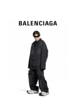 高仿Balenciaga巴黎世家新款後背雙B印花牛仔外套