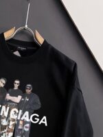 頂級Balenciaga巴黎世家新款字母印花黑色衛衣