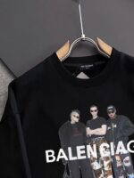 頂級Balenciaga巴黎世家新款字母印花黑色衛衣
