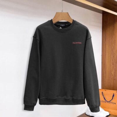 頂級Balenciaga巴黎世家爆款情侶款黑色衛衣