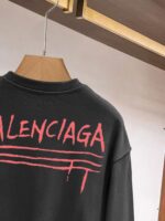 頂級Balenciaga巴黎世家爆款情侶款黑色衛衣