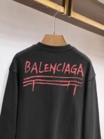 頂級Balenciaga巴黎世家爆款情侶款黑色衛衣