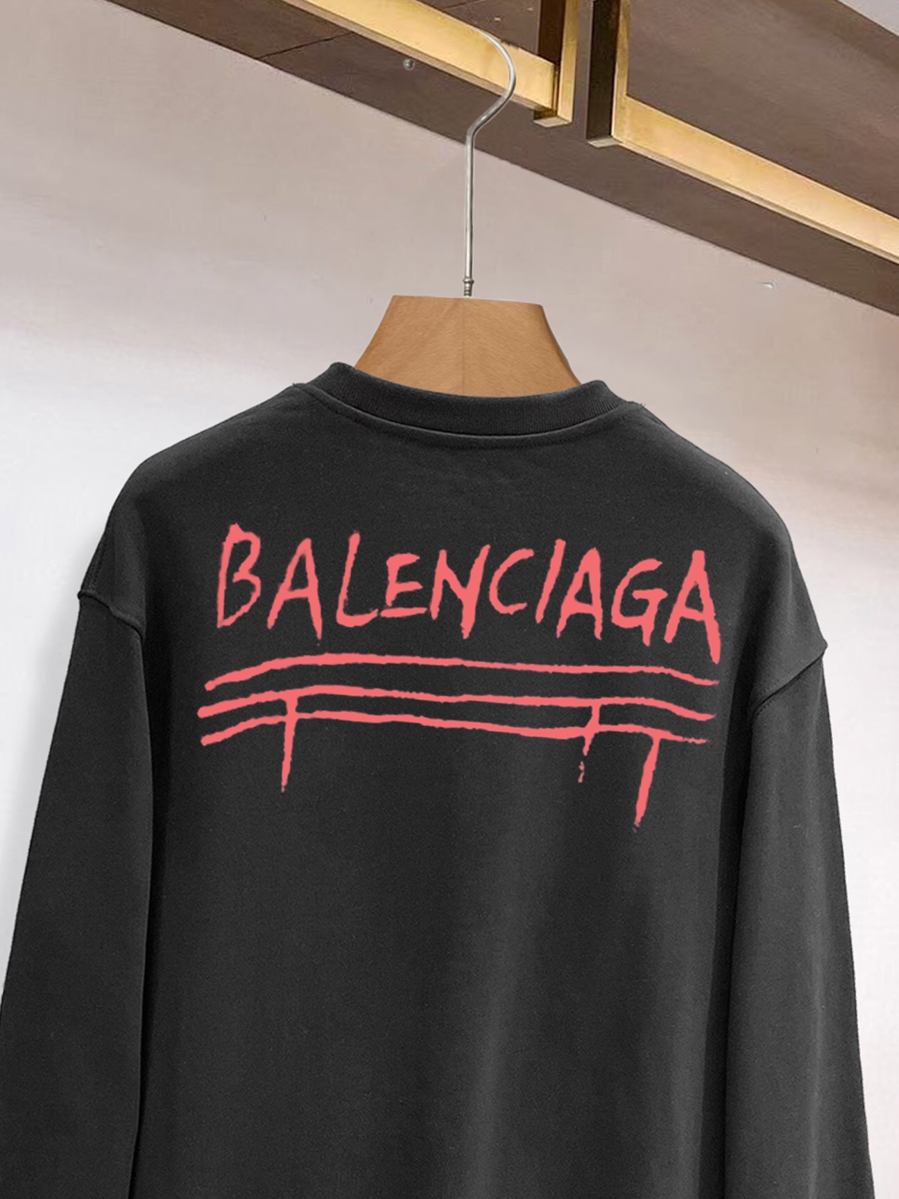 頂級Balenciaga巴黎世家爆款情侶款黑色衛衣