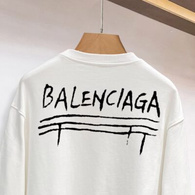 頂級Balenciaga巴黎世家爆款情侶款白色衛衣