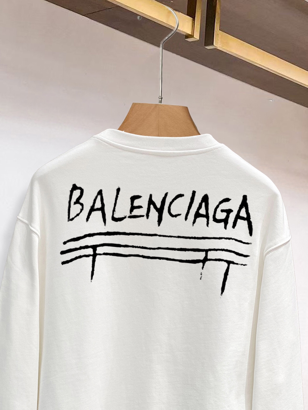 頂級Balenciaga巴黎世家爆款情侶款白色衛衣