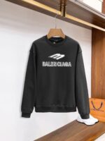 頂級Balenciaga巴黎世家爆款印刷字母黑色衛衣