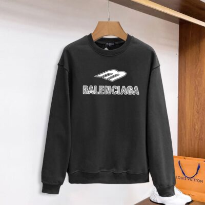 頂級Balenciaga巴黎世家爆款印刷字母黑色衛衣