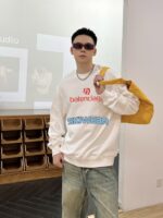 高仿Balenciaga巴黎世家爆款官網同步白色衛衣