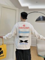 高仿Balenciaga巴黎世家爆款官網同步白色衛衣