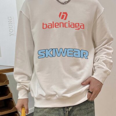 高仿Balenciaga巴黎世家爆款官網同步白色衛衣