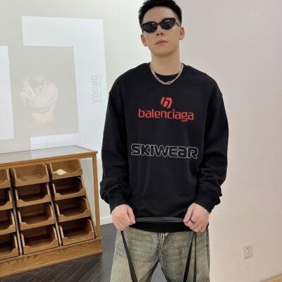一比一Balenciaga巴黎世家爆款官網同步黑色衛衣