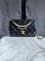 高仿網站chanel香奈兒新款山羊皮鏈條單肩包AS5011
