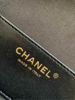 高仿精品chanel香奈兒新款黑色保齡球油蠟羊皮斜挎包AS5125