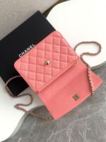 原單chanel香奈兒新款金扣手提雙肩包