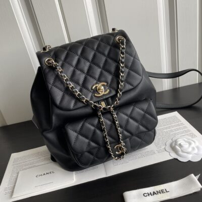 chanel香奈兒頂級新款時尚DUMA牛皮雙肩包