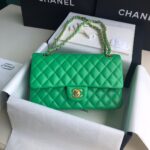 原單chanel香奈兒 Classic Flap Bag小羊皮綠色口蓋包