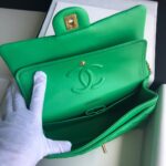 原單chanel香奈兒 Classic Flap Bag小羊皮綠色口蓋包