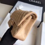原單chanel香奈兒 Classic Flap Bag小羊皮杏色口蓋包