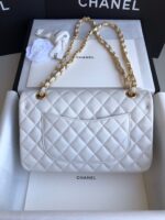 頂級chanel香奈兒 Classic Flap Bag小羊皮白色口蓋包
