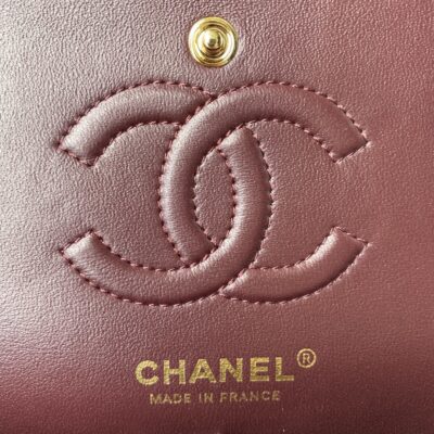 原單chanel香奈兒 Classic Flap Bag魚子醬皮紋金扣口蓋包A01113