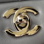 原單chanel香奈兒 Classic Flap Bag 灰色斜挎包A01112