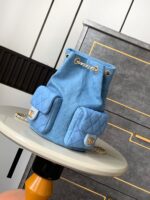 頂級高仿香奈兒chanel 牛仔布duma水桶雙肩包99431