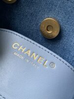 頂級高仿香奈兒chanel 牛仔布duma水桶雙肩包99431
