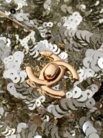高仿網站chanel香奈兒新款CF超閃亮片珠片挎包