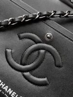 高仿精品chanel香奈兒新款CF毛呢帆布斜挎包AS1112