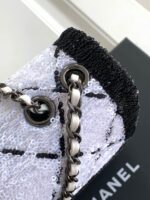 頂級chanel香奈兒新款白色珠光片小挎包AS4561