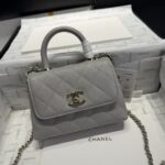 頂級Chanel香奈兒新款mini coco handle nano魚子醬皮紋手提挎包